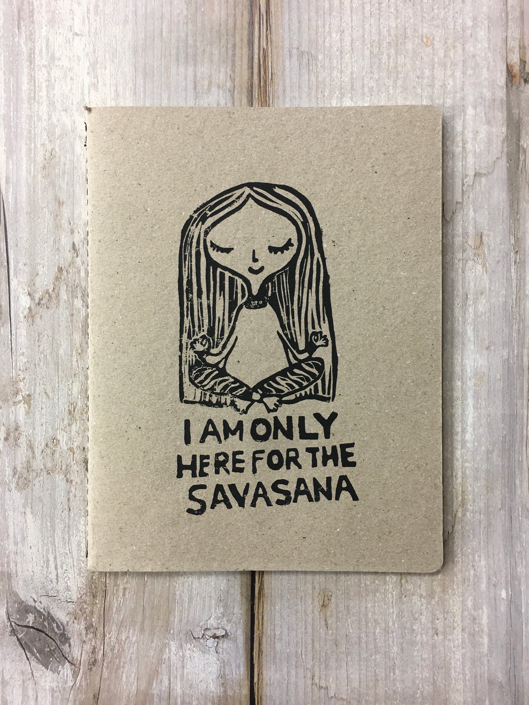 Savasana Large Notebook by Sicou