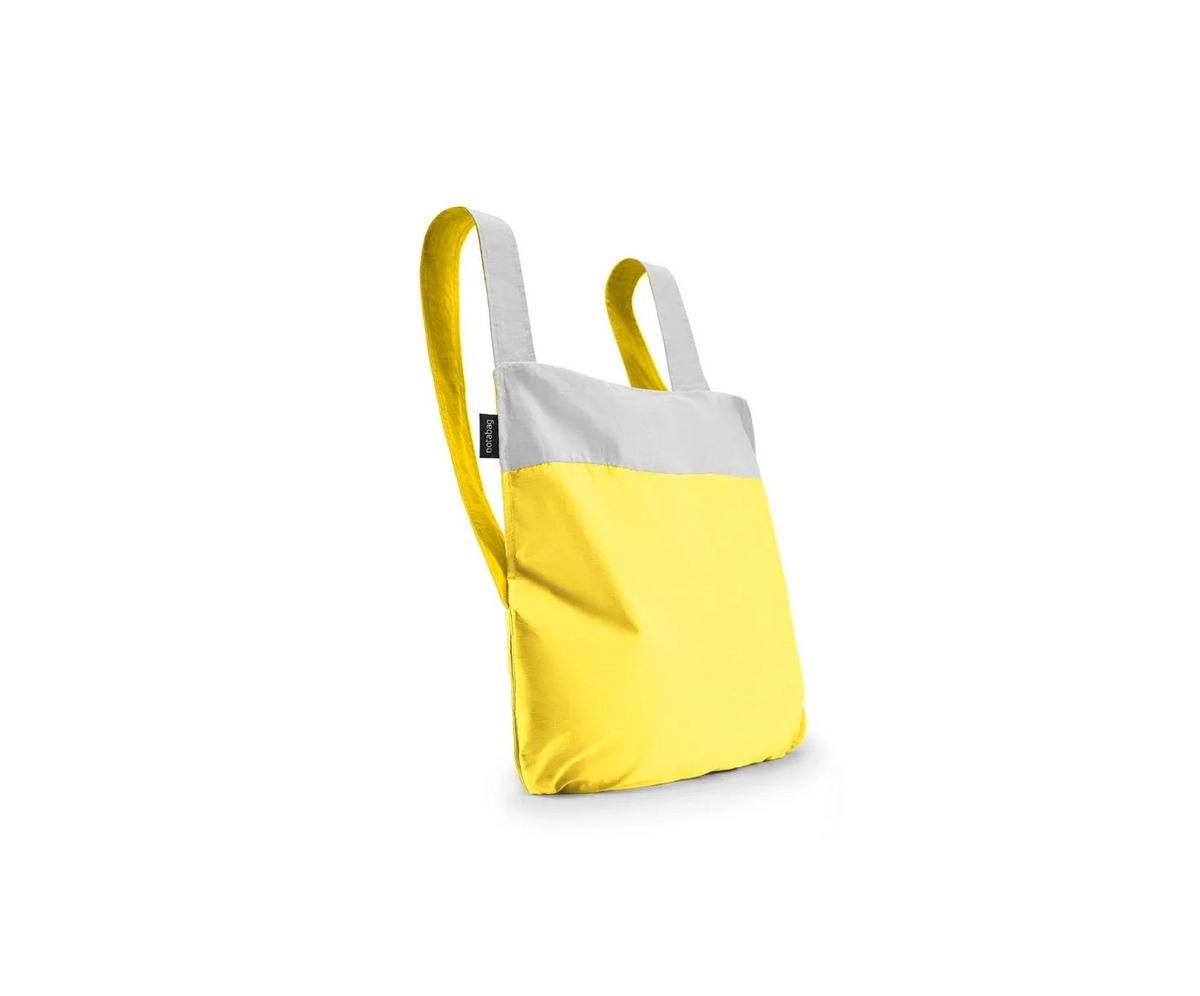 Tote Backpack Reflective Mini Yellow