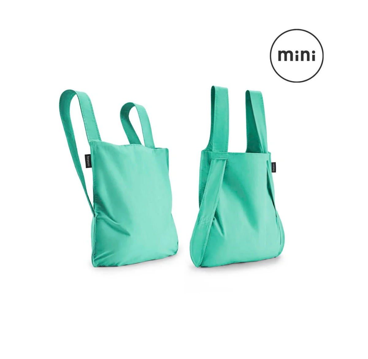 Tote Backpack Reflective Mini Mint