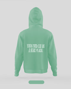 Your Mind Can Be A Scary Place Mint Hoodie by Cut Paste Build