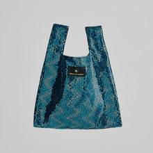 BLUE  sequin PARTY bag
