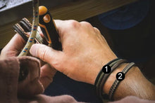 Raw Leather Bracelet Set