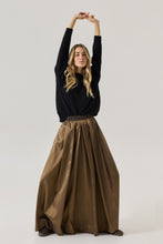 Scarlett Maxi Skirt in Silver