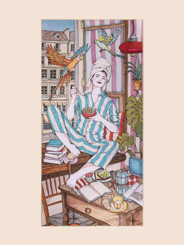 Me Time Art Towel by Narrae