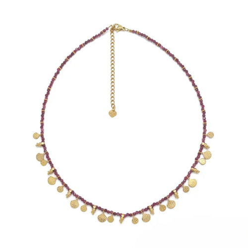 Ruby Beaded Necklace by The Sisters