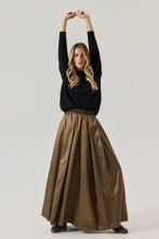 Scarlett Maxi Skirt in Silver