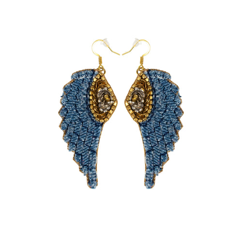 Anita Earrings Denim