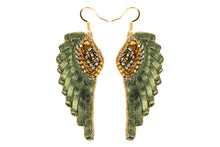 Anita Earrings Metallic Kaki