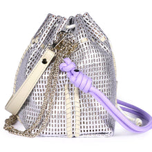 Bibi Leather Bag in Silver