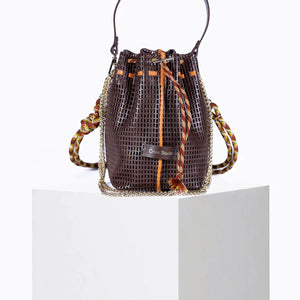 Bibi Leather Bag in Chocolate Brown