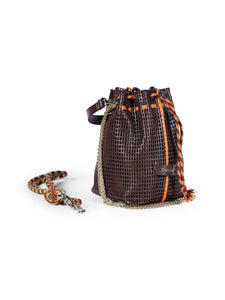 Bibi Leather Bag in Chocolate Brown