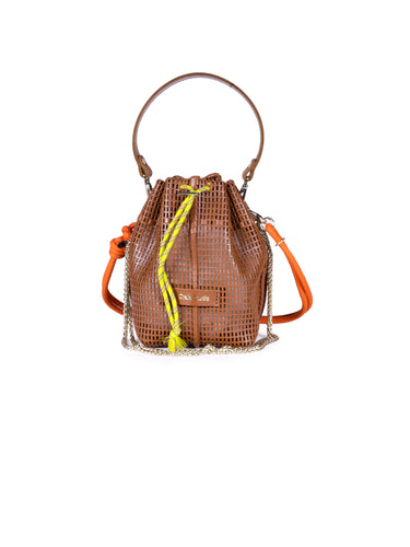 Bibi Leather Bag in Tan