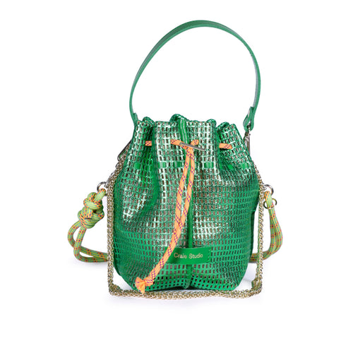Bibi Leather Bag in Tropic Green