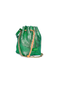 Bibi Leather Bag in Tropic Green