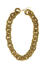 Glass Beaded Necklace in Gold
