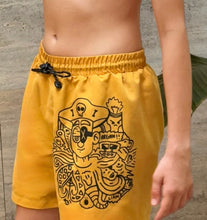 Octopus Pirate Swim Shorts in Yellow by Liam is (13)