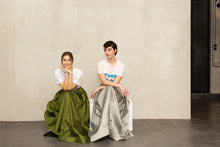 Scarlett Maxi Skirt in Silver