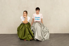 Scarlett Maxi Skirt in Silver