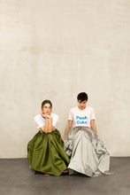 Scarlett Maxi Skirt in Silver