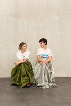 Scarlett Maxi Skirt in Silver