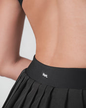 Isla V waist plissé dress with built-in shorts by Vert