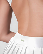 Isla V waist plissé dress with built-in shorts by Vert