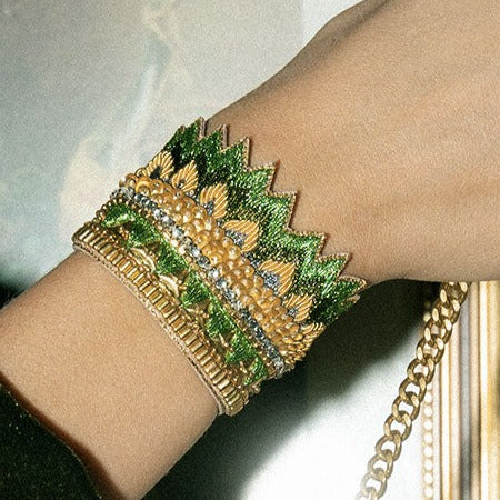 Maheswari Grass Green Bracelet
