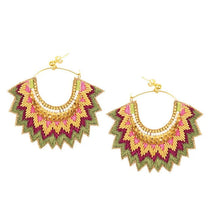 Maria Hoops in Copper Pink