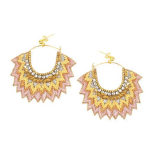 Maria Hoops in Copper Pink