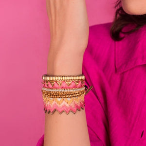 Maheswari Pinkish Bracelet