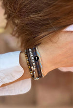 Brown and Navy Leather Bracelet