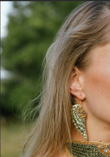 Anita Earrings Metallic Kaki