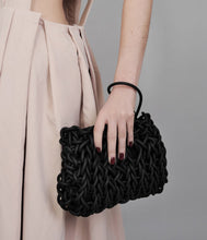 Linda Rubber Knitted Clutch