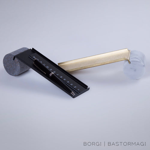 Trousse in Steel Pen Casel by Borgi & Bastormagi