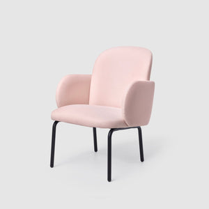 Dost Lounge Chair in Pink by Puik