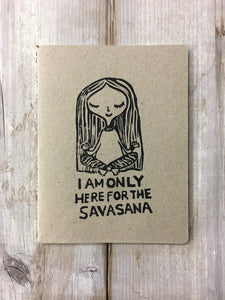 Savasana Large Notebook by Sicou