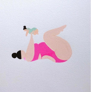 “My Fat Lady” Workout Mom Painting