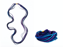 Pleated Necklace Blue/Purple