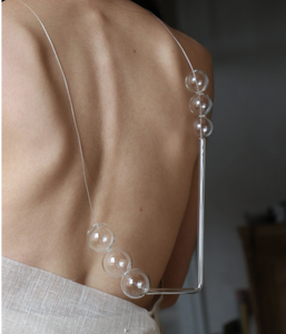 Glass Bubbles Necklace by Made-Vel-e