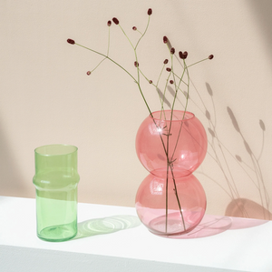 Bulb Vase in Apricot  - Meraki Table Selection