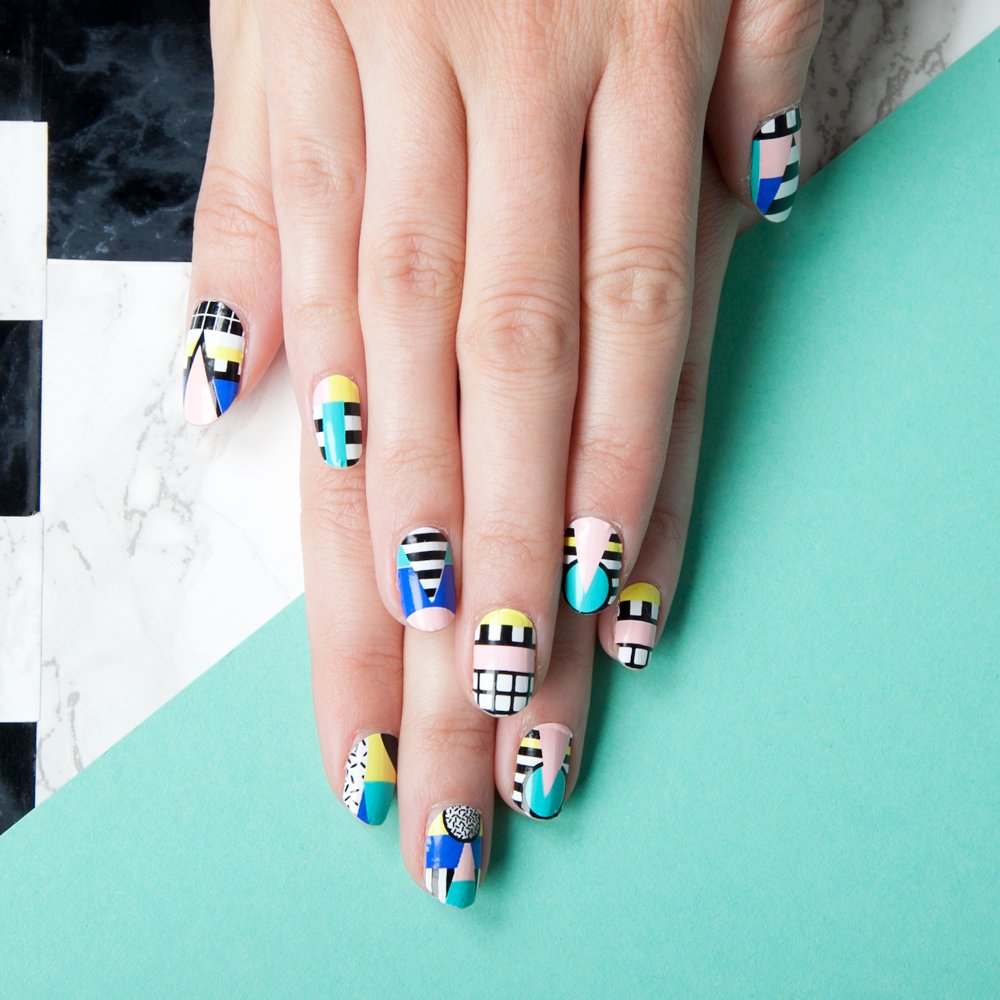 AK by Camille Walala nail patches