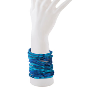 Eos Pleated Bracelet Tints of Blue