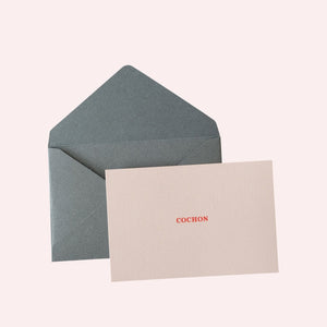 Cochon Mini Card by Zenobie