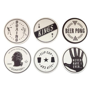 DRINKING GAMES COASTERS