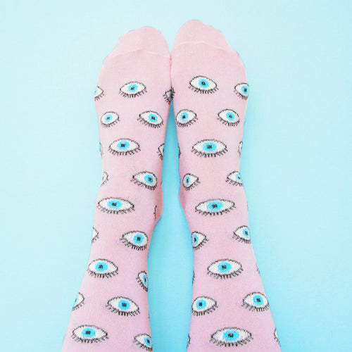 Glittery eye Socks