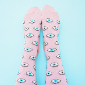 Glittery eye Socks