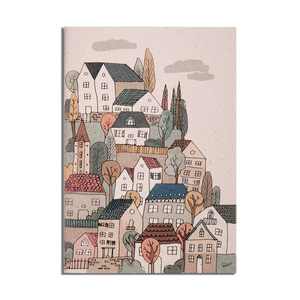 Houses A5 Notebook by Btdt