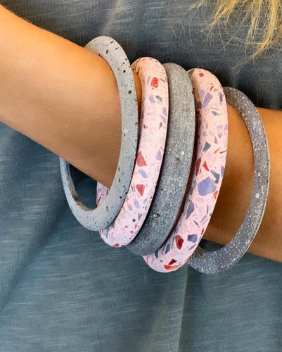 Terrazzo Pink Bracelets by Cluster