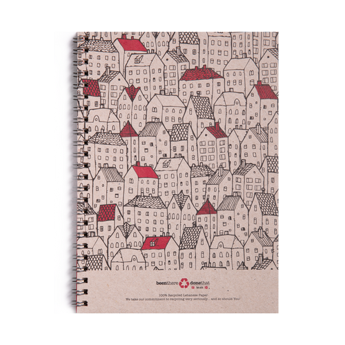 Rooftops A5 Notebook by Btdt