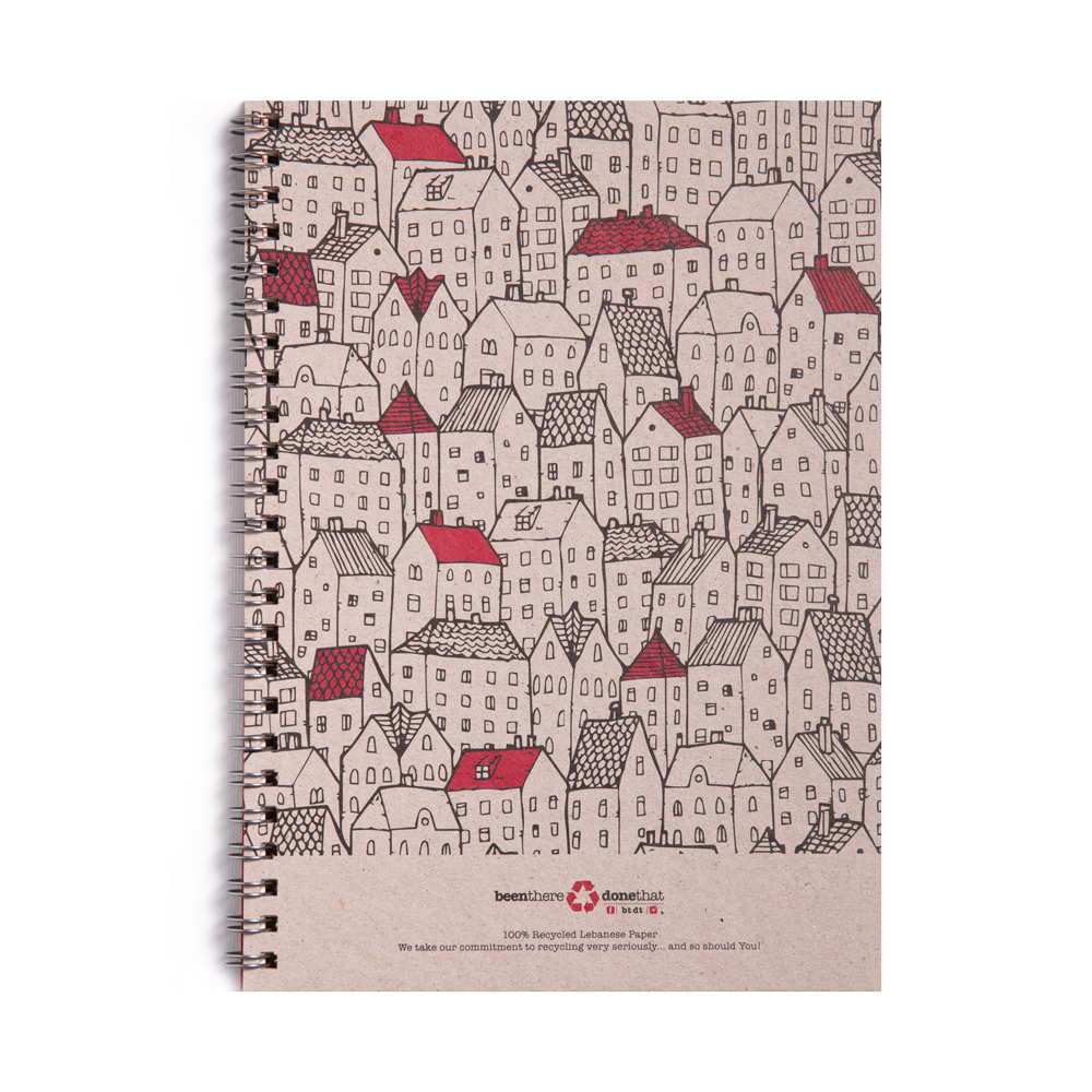 Rooftops A5 Notebook by Btdt